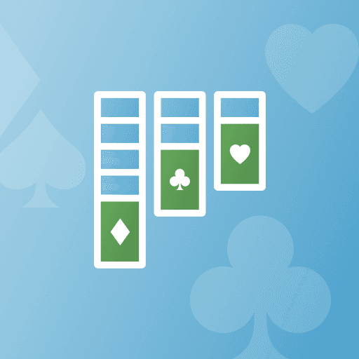 Klassisches Solitaire: Ordne die Karten strategisch nach Farben und räume das Feld ab.