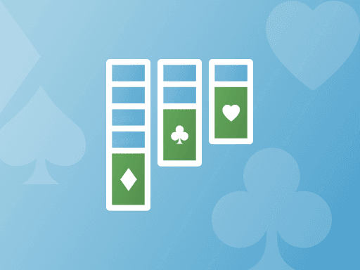 Klassisches Solitaire: Ordne die Karten strategisch nach Farben und räume das Feld ab.